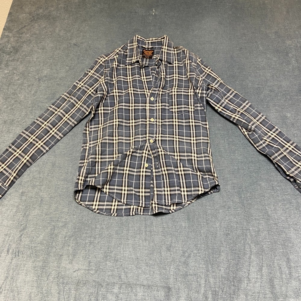 Civilianaire Wash And Wear Shirt Mens Small Multicolor Plaid Cotton Button Up